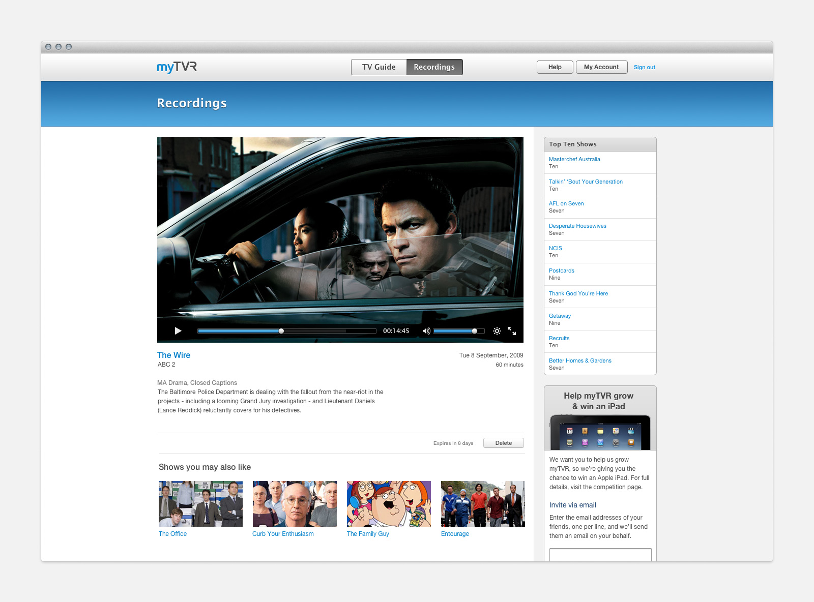 Desktop Playback Screen