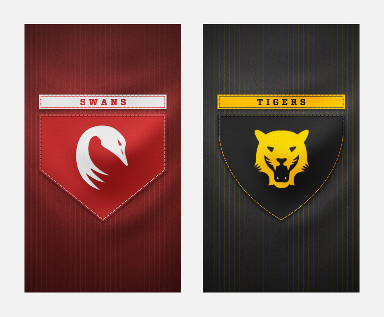 Swans and Tigers splash screens