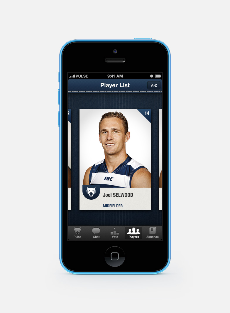 Player card for Joel Selwood